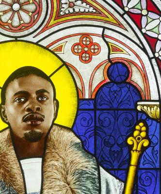 Kehinde Wiley, Saint Adelaide (2014) (c) Stained Glass Museum
